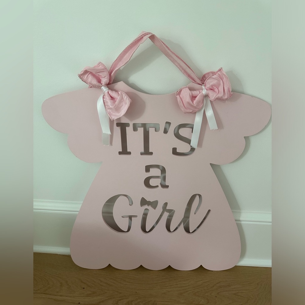 It’s a Girl Door Charm